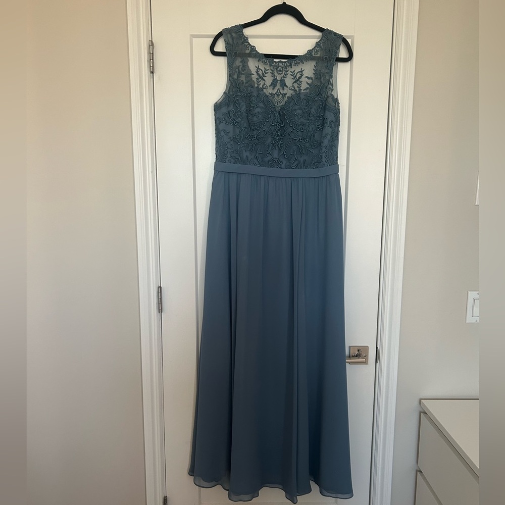 Kennedy Blue Bridesmaid Dress in Color Slate Blue